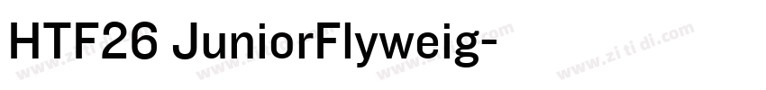 HTF26 JuniorFlyweig字体转换